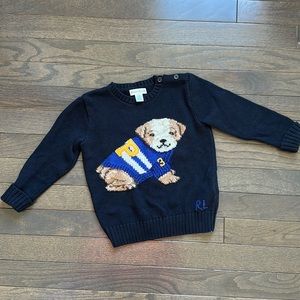 Ralph Lauren baby crewneck sweater. Worn once. 24 months.